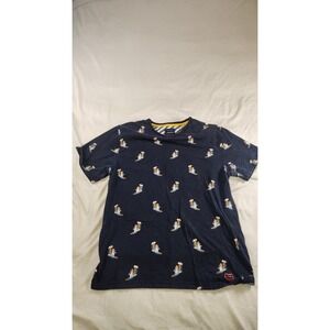 Denim & Flower ricky singh Rainbow Pride Unicorn T-Shirt Blue Mens Size XL